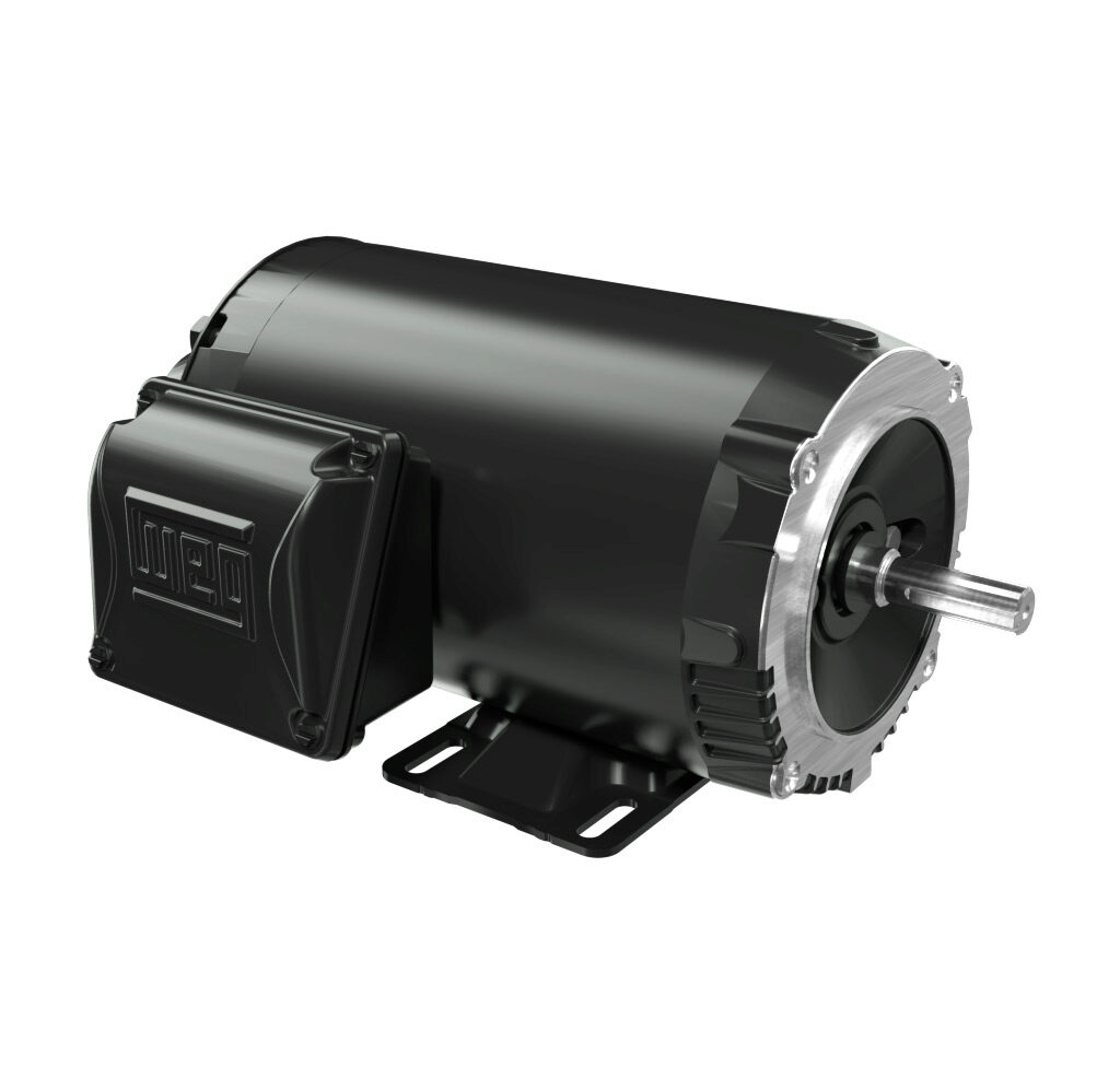WEG 00118NT3FVD56C-S AC Induction Motor, High-Performance Inverter Duty, 1Hp, 3-Phase, 230/460 VAC, 1800 rpm | CV6LCY