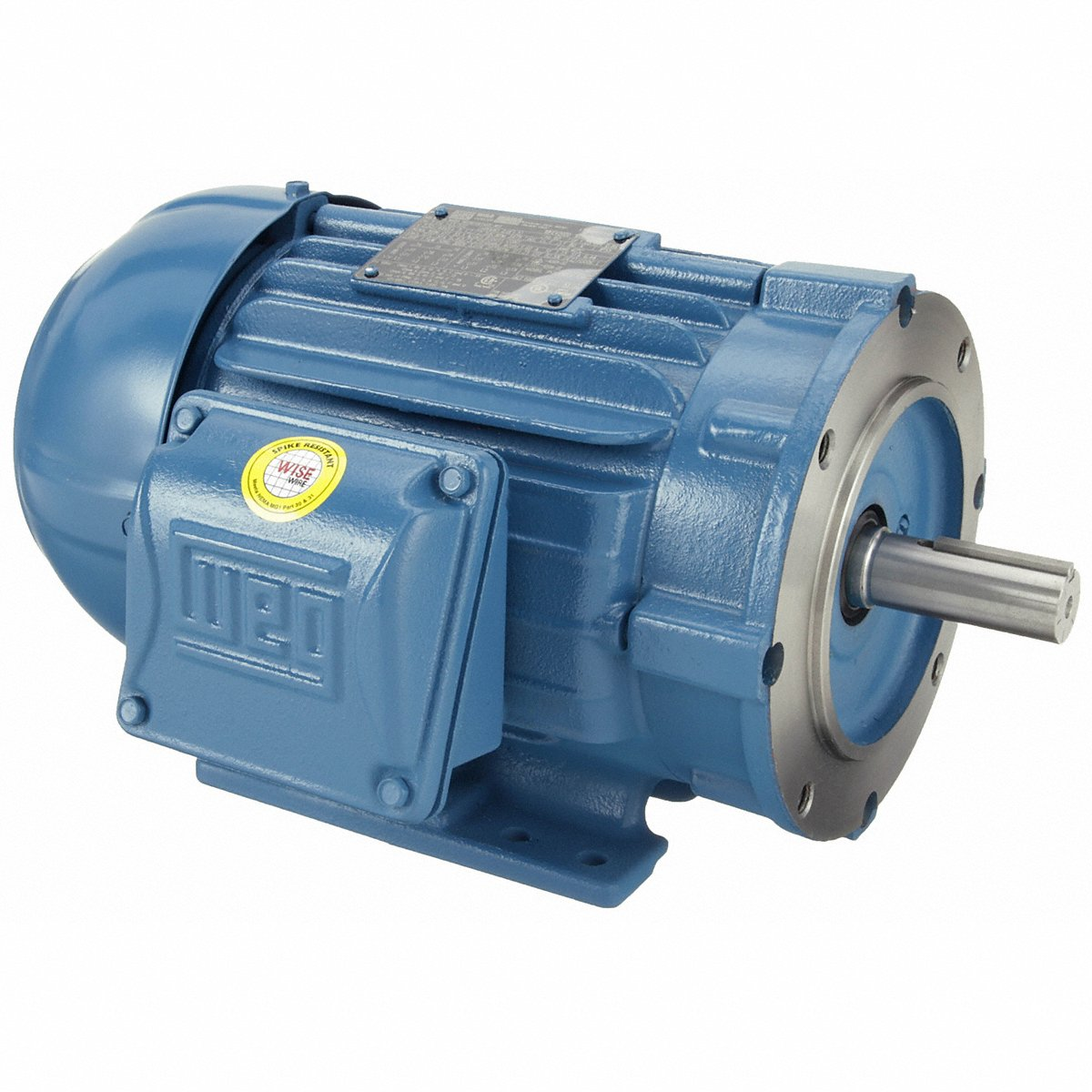 WEG 00236ET3E145TC-W22 Motor, 3 Phase, 2 Hp, 3480 208-230/460V, Eff 85.5 | AE8TBX 6FDP7