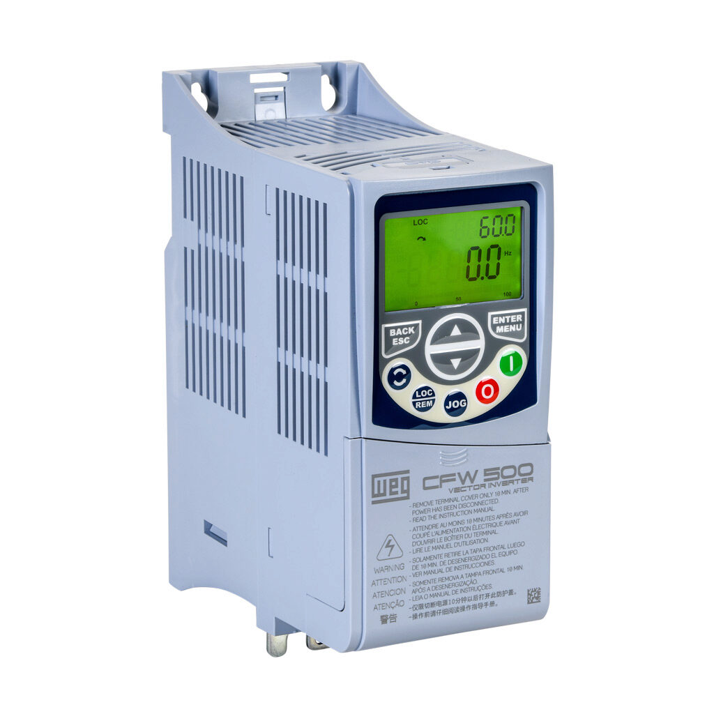 WEG 15572819 AC High-Performance Drive, Enclosed, 460 VAC, 1/3Hp With 3-Phase Input, A Frame | CV6LBC