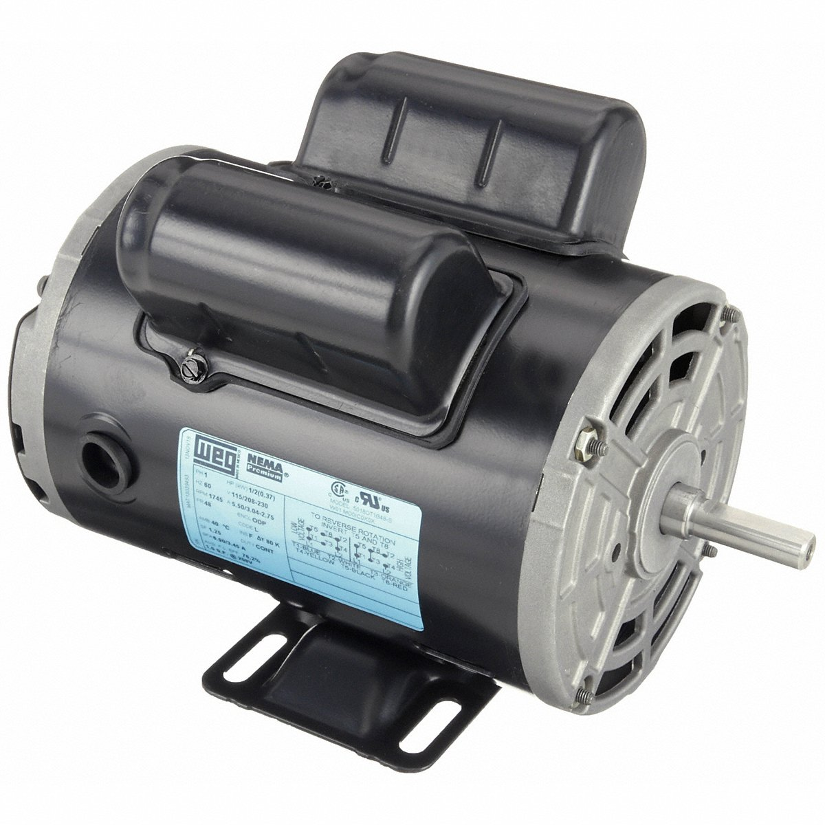 WEG .5018OT1B48-S Electric Motor, 1/2Hp, 60Hz, 1 Rpm | BB8VFW
