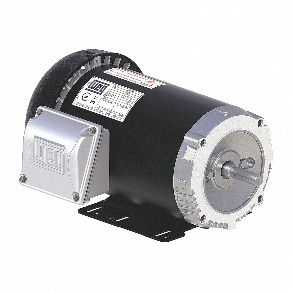 General Purpose Motor, 3 Phase, Tefc 1/2 Hp, 3500 Rpm, 56c