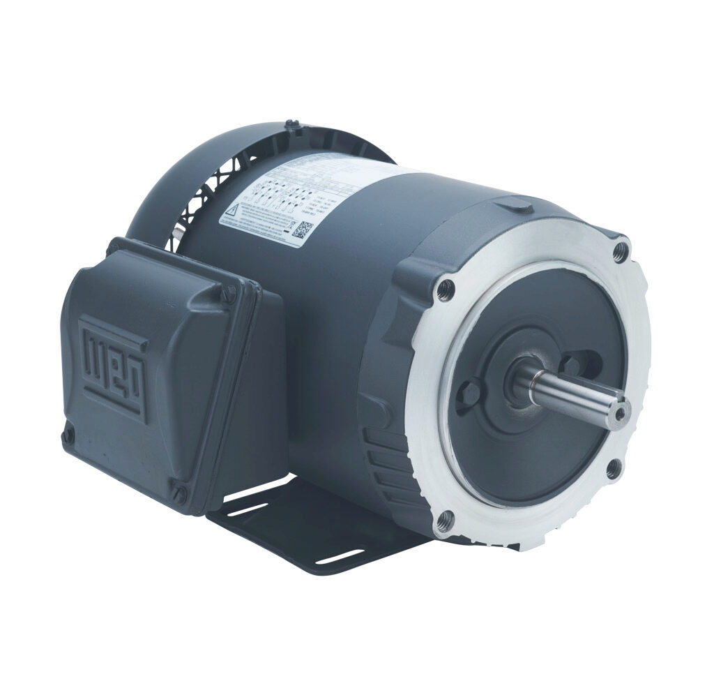 General Purpose Motor, 3 Phase, Tefc 3/4 Hp, 3475 Rpm, 56c