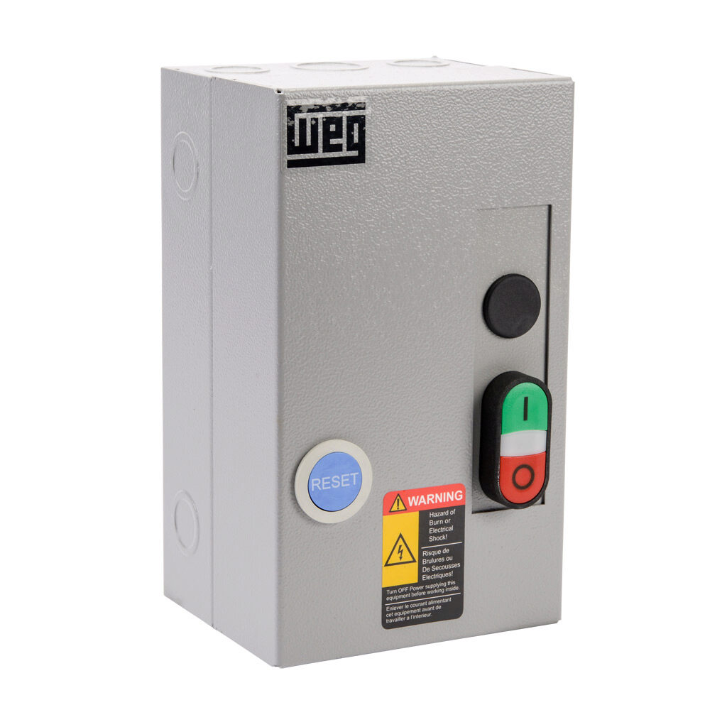 WEG ESW-B25D15A-R33 Manual Motor Starter, Pushbutton, 25A, 3-Pole, 120 VAC Coil Voltage, Thermal Overload | CV6TZN