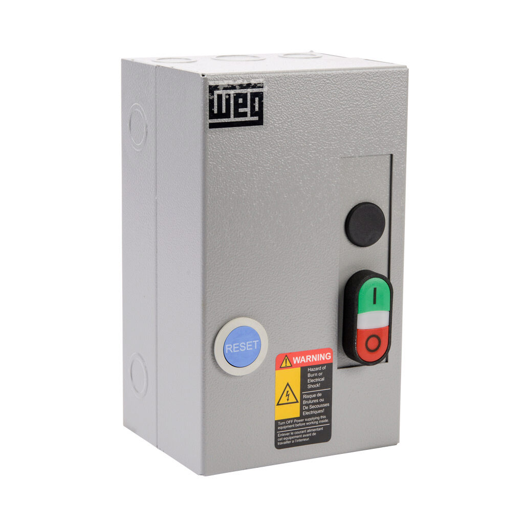 WEG ESW-B38V24A-R35 Manual Motor Starter, Pushbutton, 38A, 3-Pole, 208-240 VAC /180-208 VAC Coil Voltage | CV6TZX