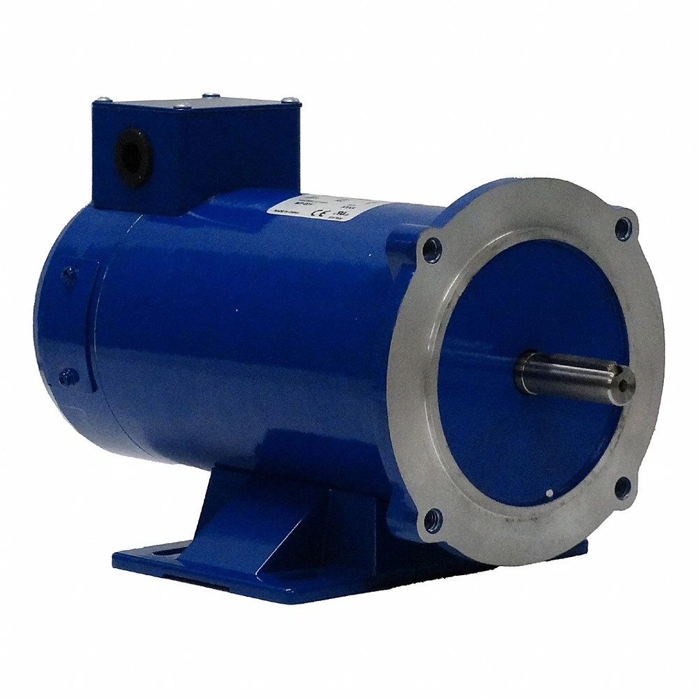 DC Permanent Magnet Motor, 3/4 HP, 1750 RPM, 56C Frame, Rigid Base Mounting, 24V DC