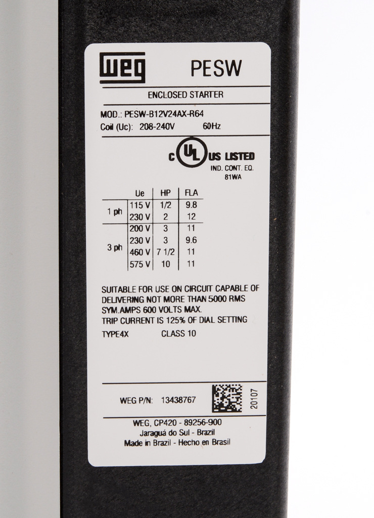 WEG PESW-B12V24AX-R64 4