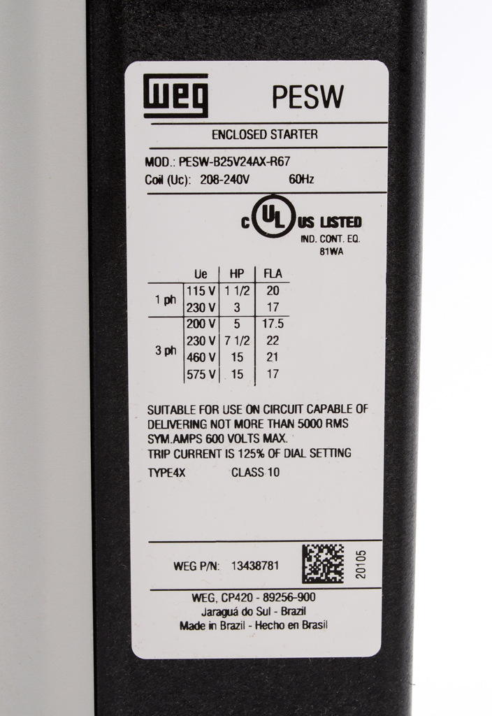 WEG PESW-B25V24AX-R67 4