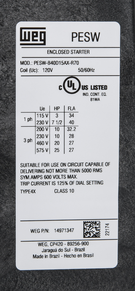 WEG PESW-B40D15AX-R70 4