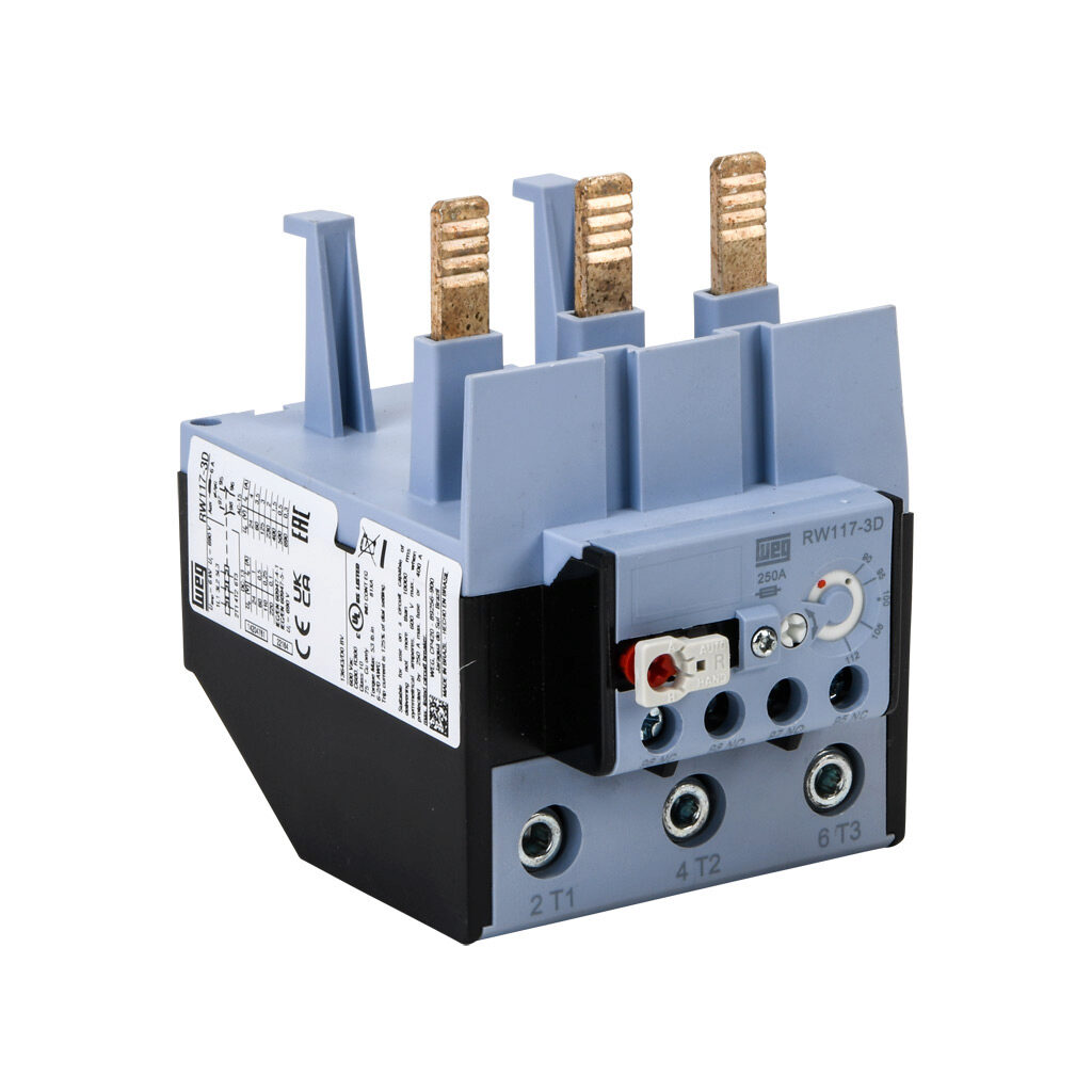 WEG RW117-3D3-U112 Thermal Overload Relay, 90-112A Adjustable, Bi-Metallic | CV6UGB
