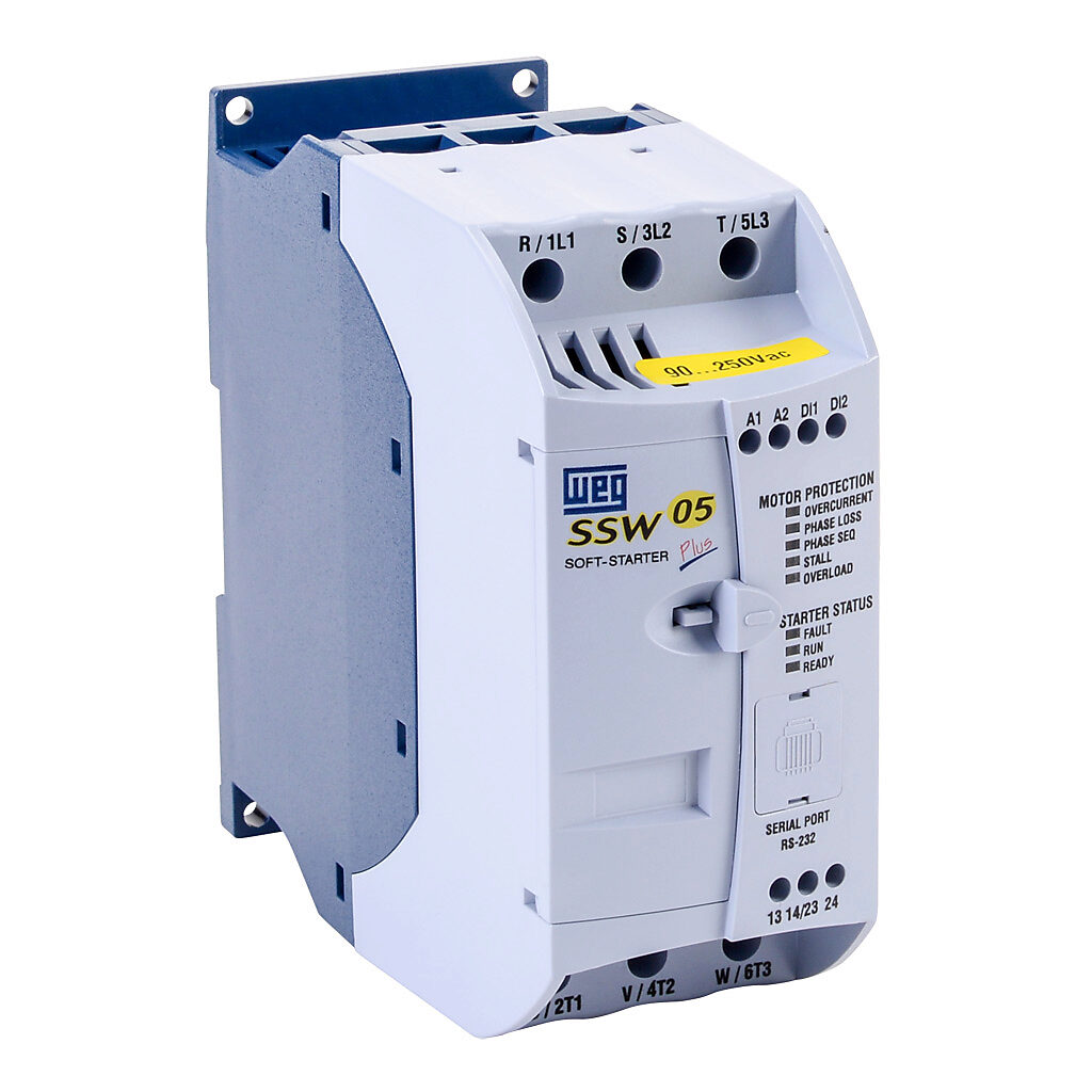Compact Soft Starter, 10A, 220/460 VAC At 3-Phase, Trip Class 5, Rated For 4 Start/Hour