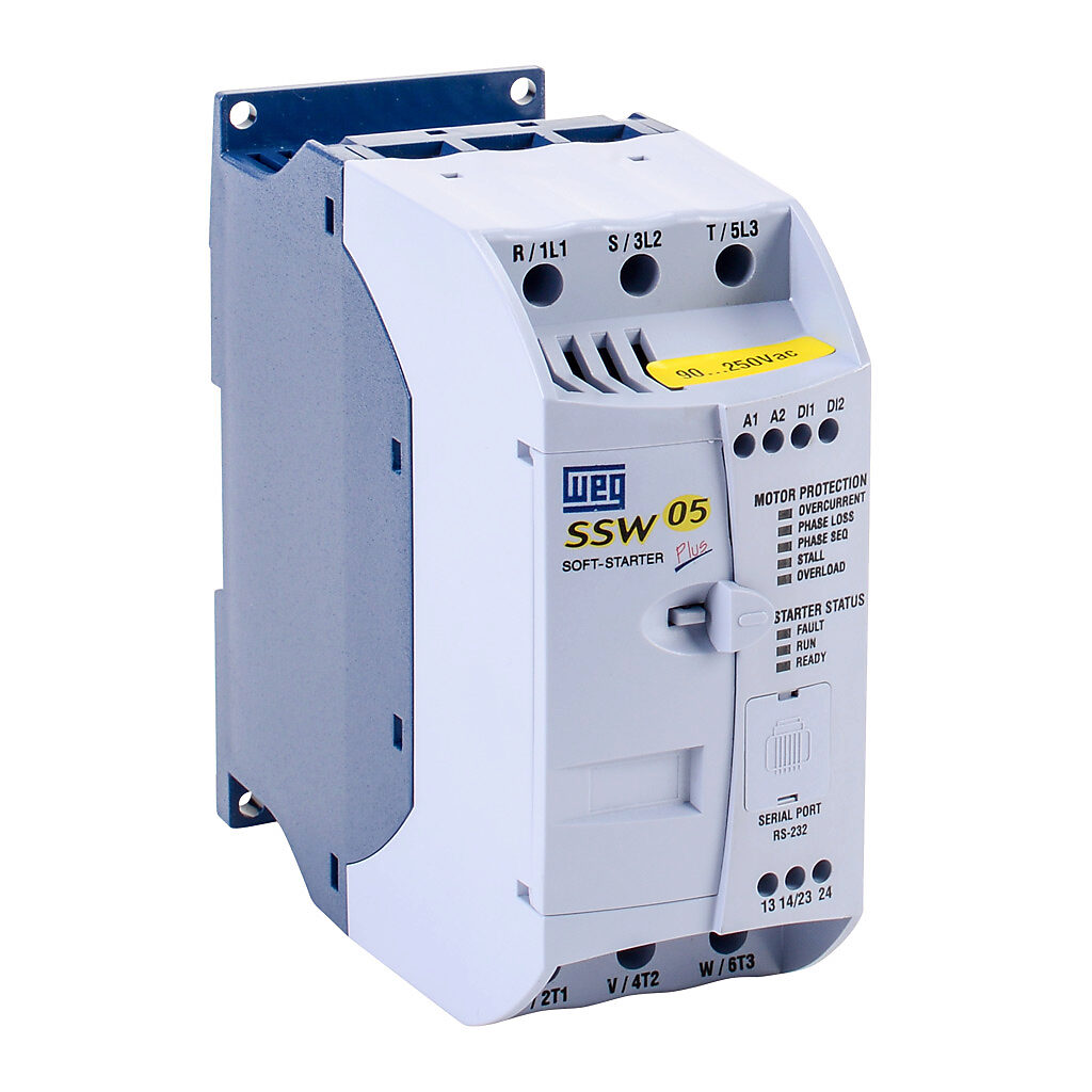 Compact Soft Starter, 30A, 220/460 VAC At 3-Phase, Trip Class 5, Rated For 4 Start/Hour