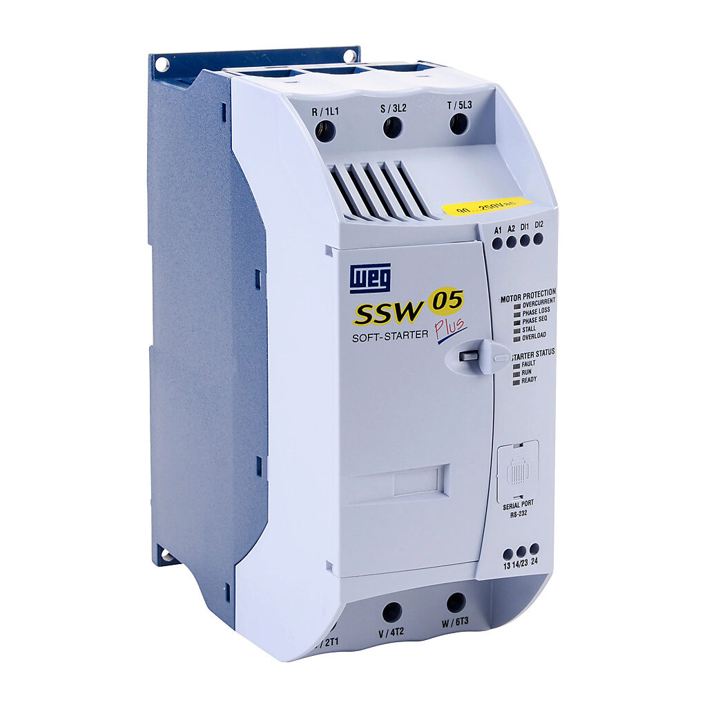 Compact Soft Starter, 45A, 220/460 VAC At 3-Phase, Trip Class 5, Rated For 4 Start/Hour