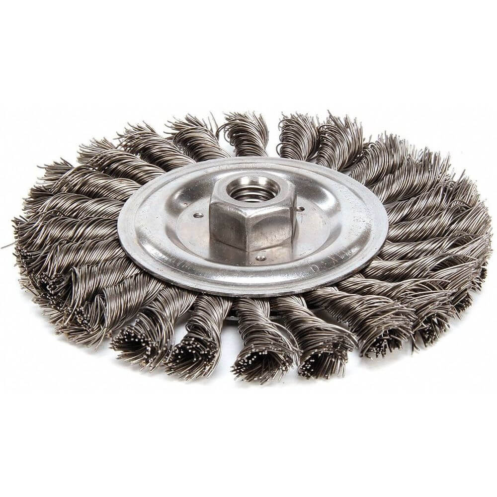 Twist Wire Wheel Brush Threaded Arbor