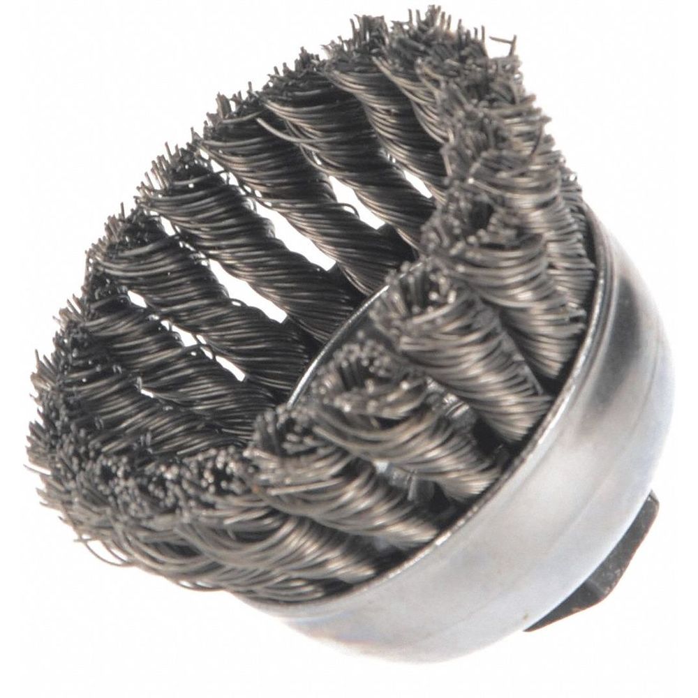 Knot Wire Cup Brush Threaded Arbor
