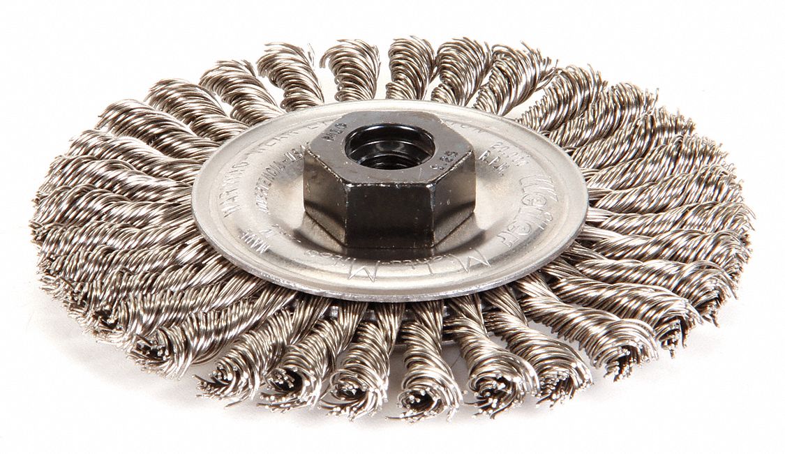Twist Wire Wheel Brush Threaded Arbor