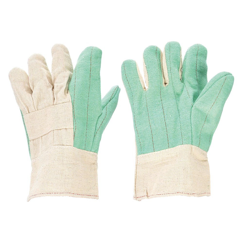 Heat Resistant Gloves Green L Cotton Pr