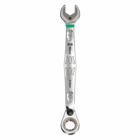 WERA TOOLS 05020078001 Combination Wrench, Alloy Steel, 1/2 Inch Head Size, 6 5/8 Inch Overall Length, Offset | CU9VLN 483F98