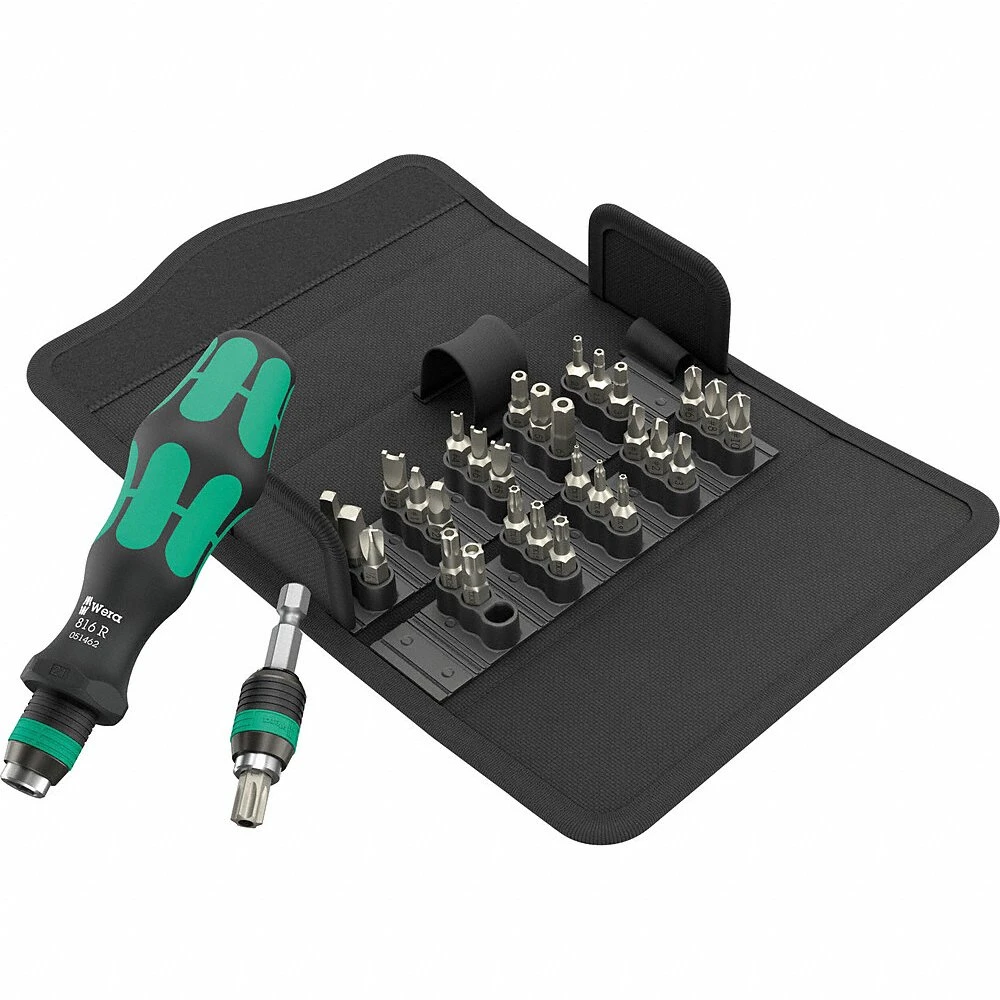 Multi-Bit Screwdriver Set, Spanner/Square/Tamper Resistant Hex/Torq-Set/Torx/Tri-Wing Tip