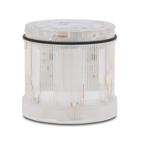 WERMA 64440075 Tower Light Module Steady, 24VAC/DC, Clear, Steady, 70 mm Dia, 12, LED | CU9WBQ 452T39