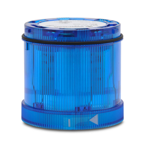 WERMA 64450075 Tower Light Module Steady, 24VAC/DC, Blue, Steady, 70 mm Dia, 12, LED | CU9WBP 452T40