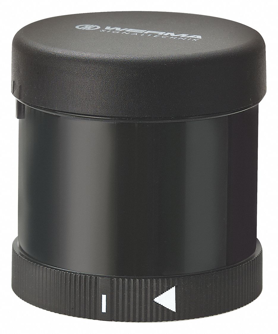 Tower Light Sounder Tier, 115VAC, 85 Db, 70Mm Dia., Polycarbonate, Black