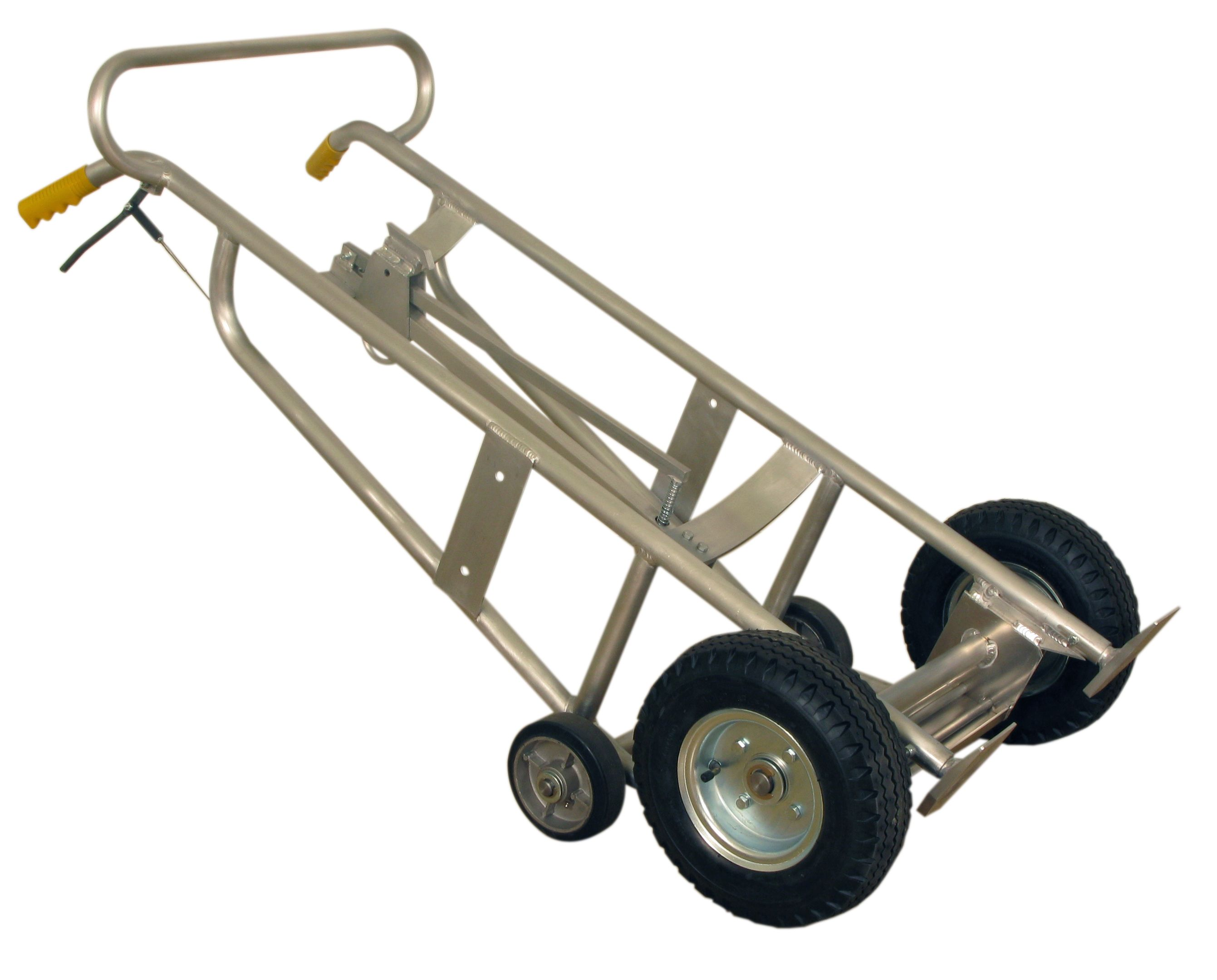 WESCO 240120 Manual Aluminium Drum Truck With Brake, 12" Pneumatic, 1000 Lbs Capacity | AG7HFD ABT-12-SC-B