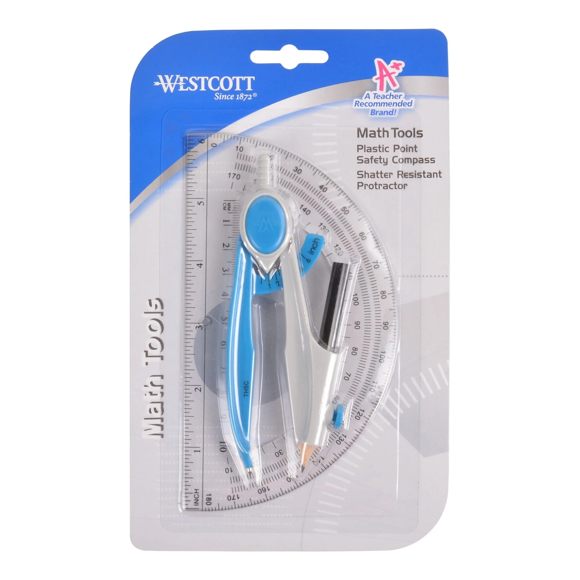 Math Sets, 2 pc. Compass And Protractor Set
