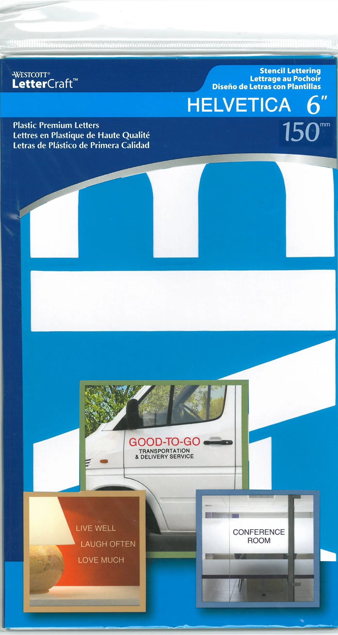 Stencils, Helvetica 6 Inch CAPS