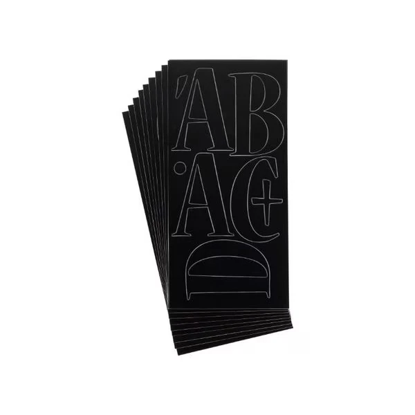 Permanent Vinyl Lettering, Nueva 3 Inch