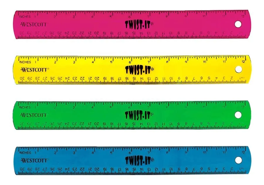 Rulers, 12 Inch Twist-It Flexible Ruler
