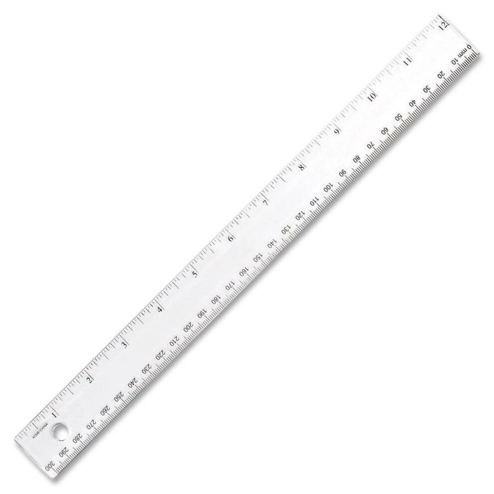 Rulers, 12 Inch Plastic Ruler, Clear