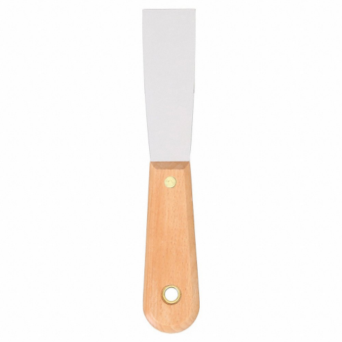 WESTWARD 13A670 Putty Knife Stiff Steel/wood 1-1/4 In | AA4RBL