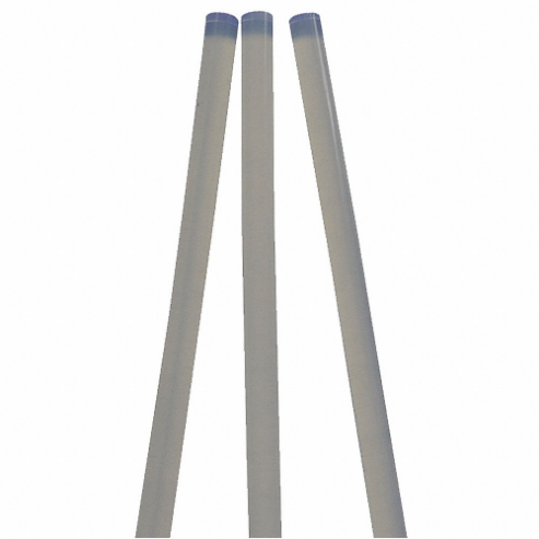 WESTWARD 23X755 Hot Melt Adhesive, Smooth Sticks, 7/16 Inch Dia, 4 Inch Length, White, 6 ct Pack Qty, 6 PK | CU9XYZ