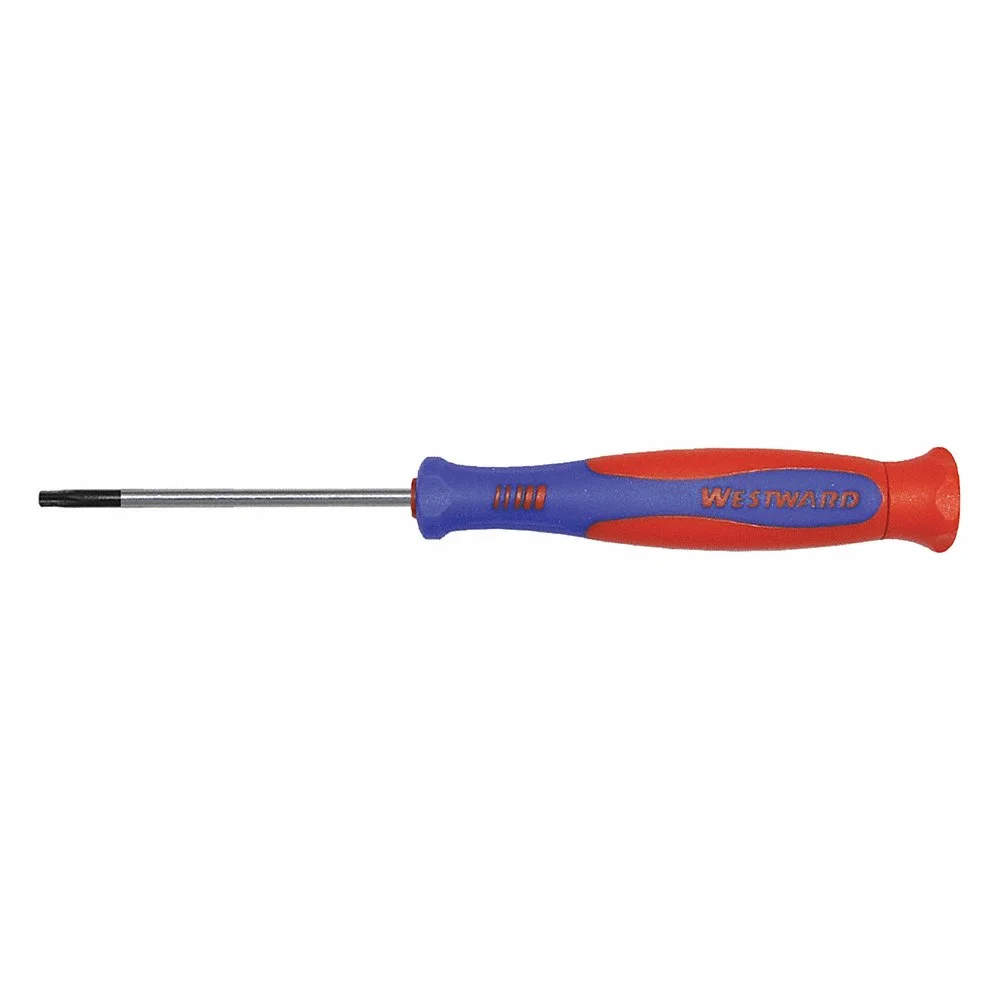WESTWARD 401L61 Precision Torx Screwdriver, T10 Tip Size, 6 1/4 Inch Length, 2 1/2 Inch Shank Length | CJ3BAE