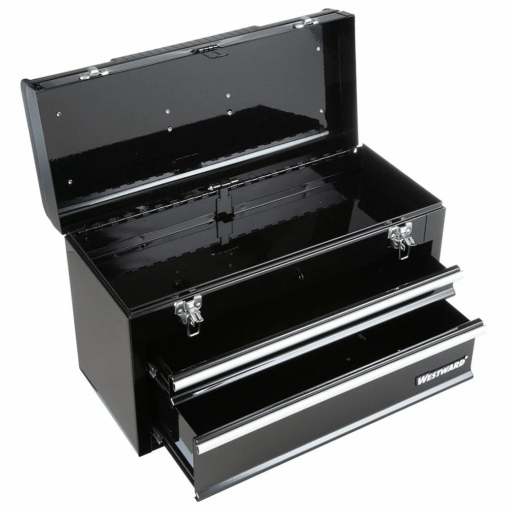 Westward 44ZJ87 | Tool Box, 20 1/2 x 8 x 13 3/4 Inch Size, Steel