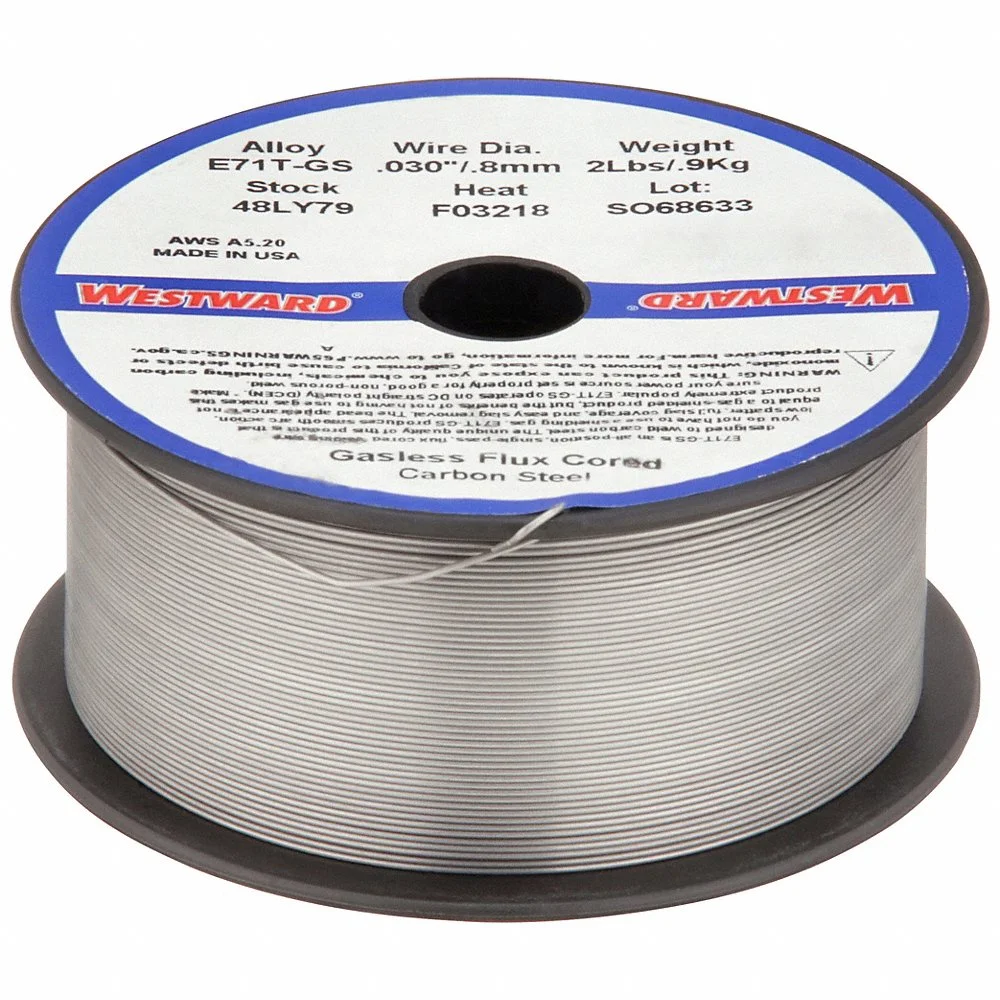 WESTWARD 48LY79 Flux-Cored Welding Wire, Carbon Steel, E71T-GS, 0.03 Inch, 2 lb, Steel Spool | CU9XDT
