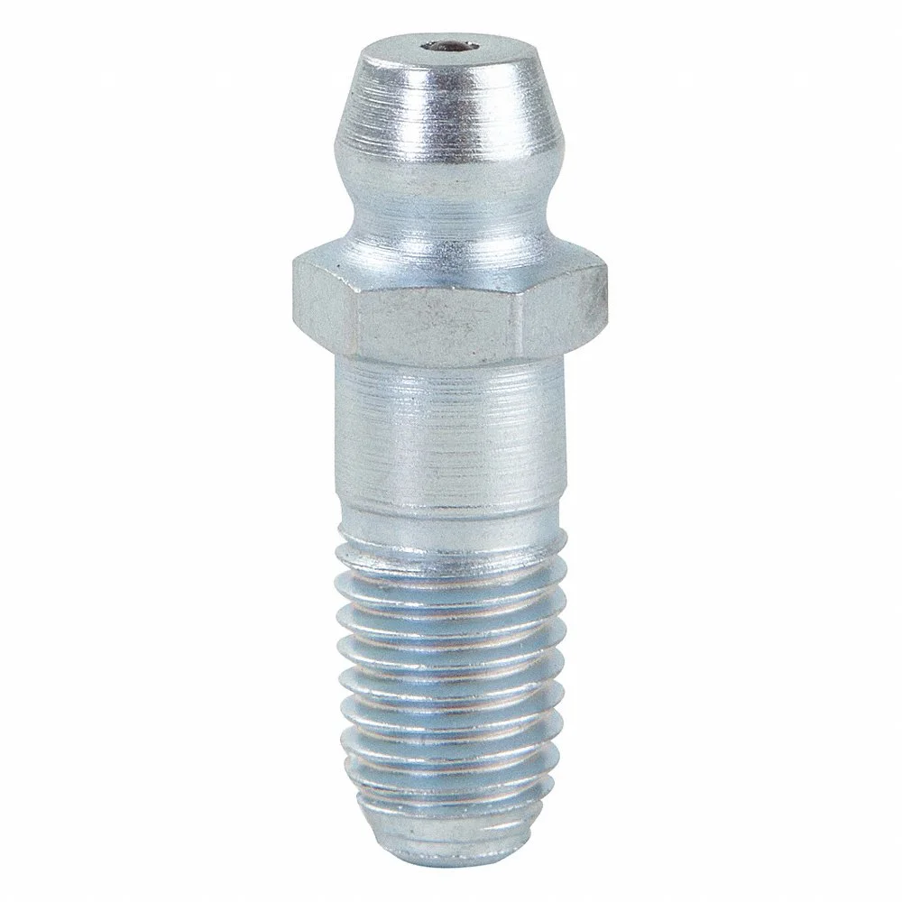 WESTWARD 52NZ33 Grease Fitting, 1/4 28 Fitting Thread Size, SAE-LT, Steel, 15/16 Inch Overall Length | CU9XVG