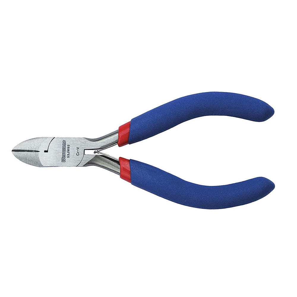 WESTWARD 53JW93 Diagonal Cutting Pliers, Precision, Flush Cut, 1/2 Wide Jaw | AX3MXX