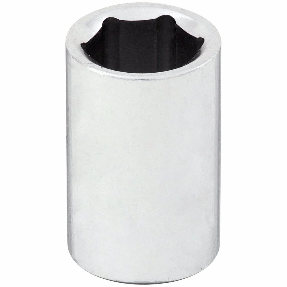 WESTWARD 53YP93 Socket, 1/4 Inch Drive Size, 10 mm Socket Size, 6-Point Chrome | CU9WQR