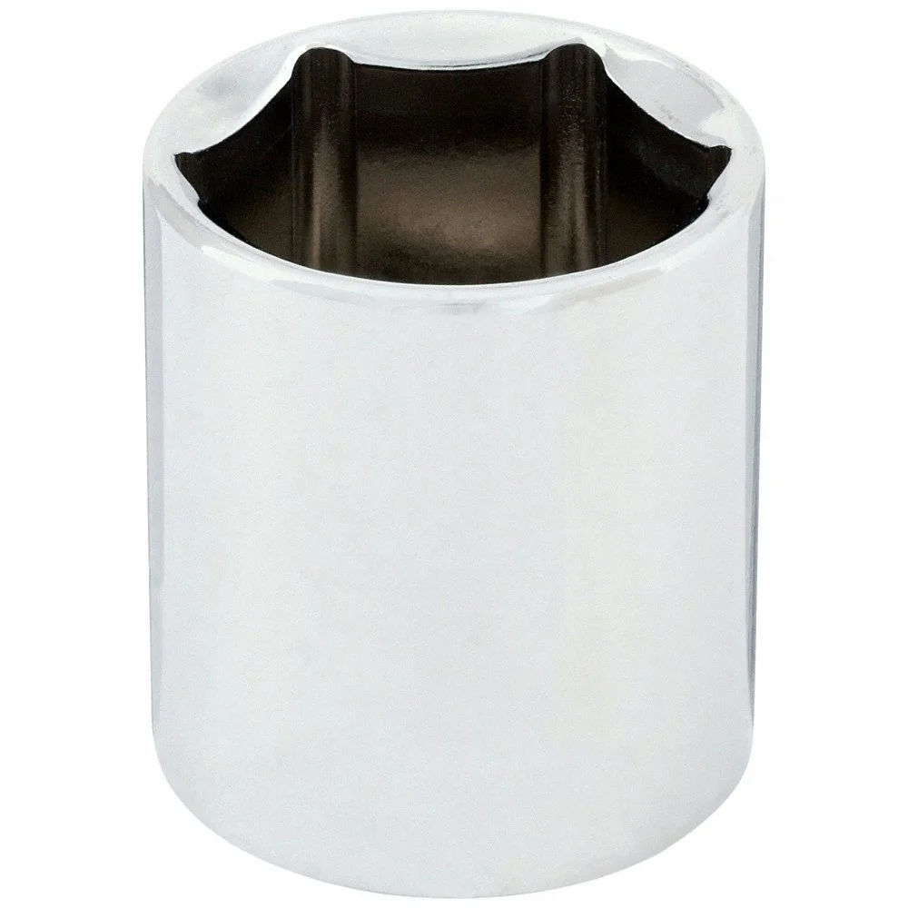 WESTWARD 53YU16 Socket, Alloy Steel, 1-1/16 Socket Size, 1/2 Drive Size | AX3NEM