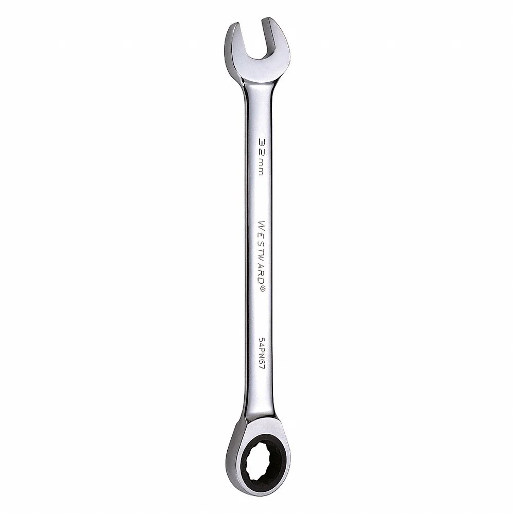 WESTWARD 54PN67 Combination Wrench, Alloy Steel, 32 mm Head Size, 16 3/4 Inch Overall Length, Standard | CU9ZUK