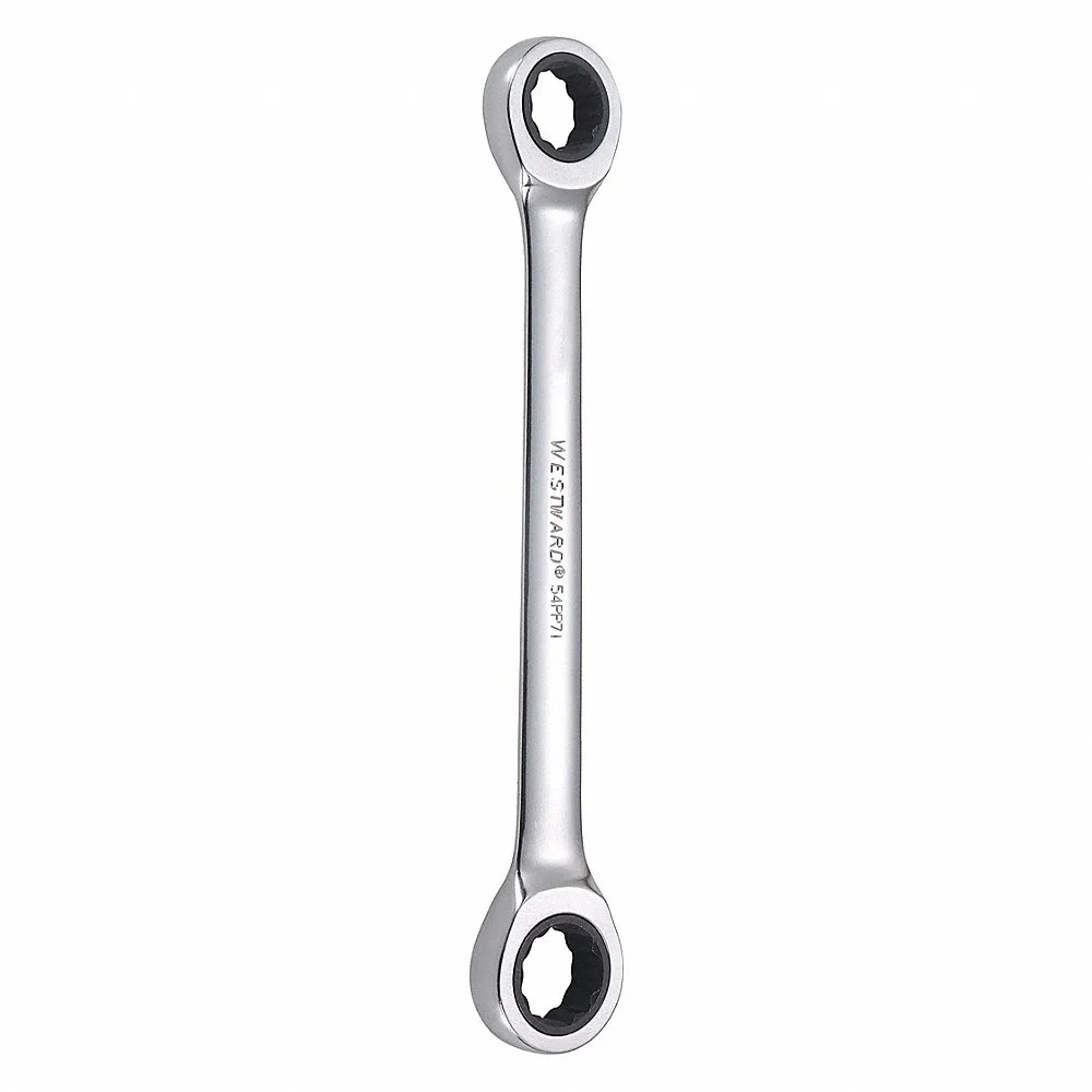 WESTWARD 54PP71 Box End Wrench, Alloy Steel, Chrome, 16 mm, 18 mm Head Size, 8 1/4 Inch Length, Standard | CN2TJC 1LCW8