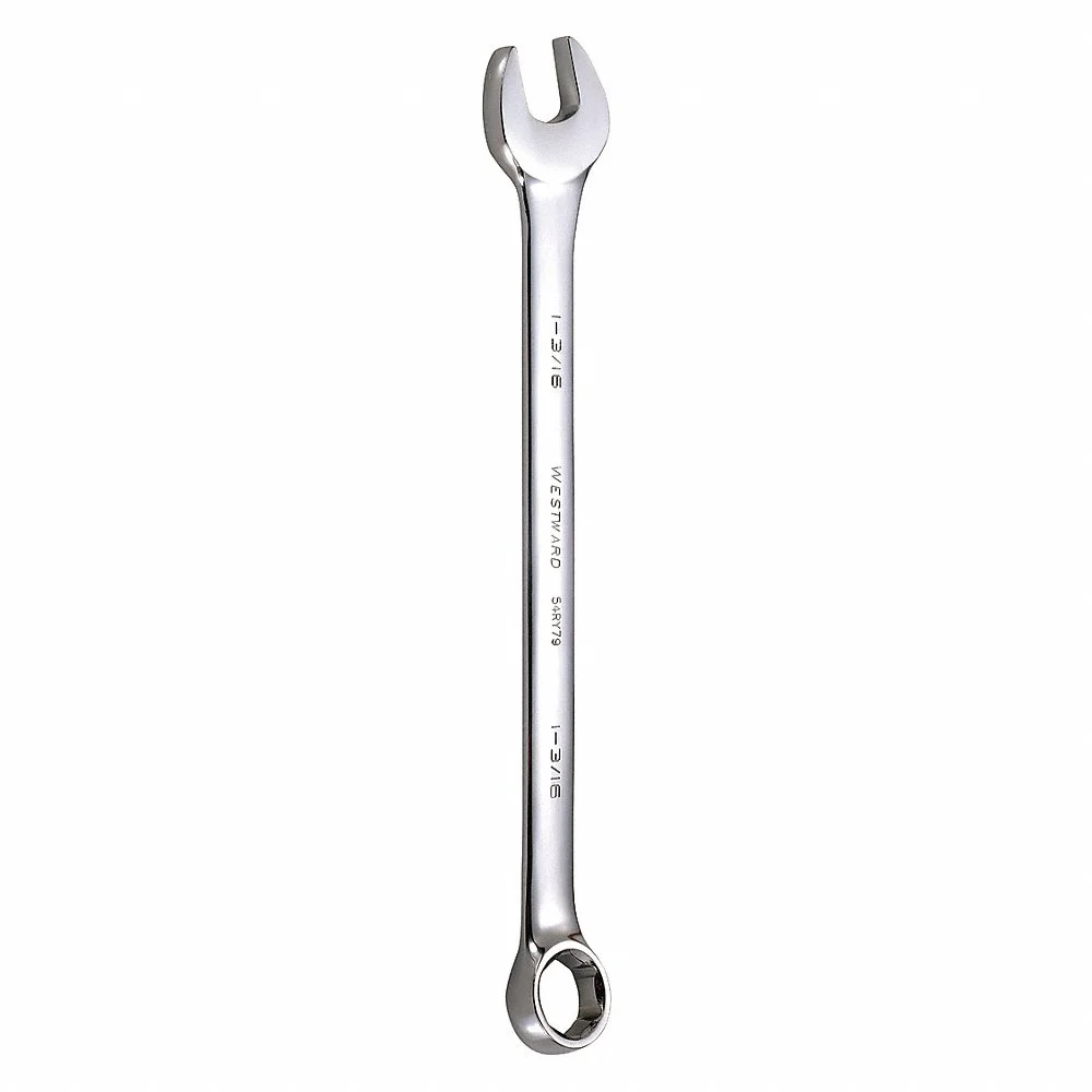 WESTWARD 54RY79 Combination Wrench, Alloy Steel, 1 3/16 Inch Head Size, 16 Inch Overall Length, Offset | CU9XGG