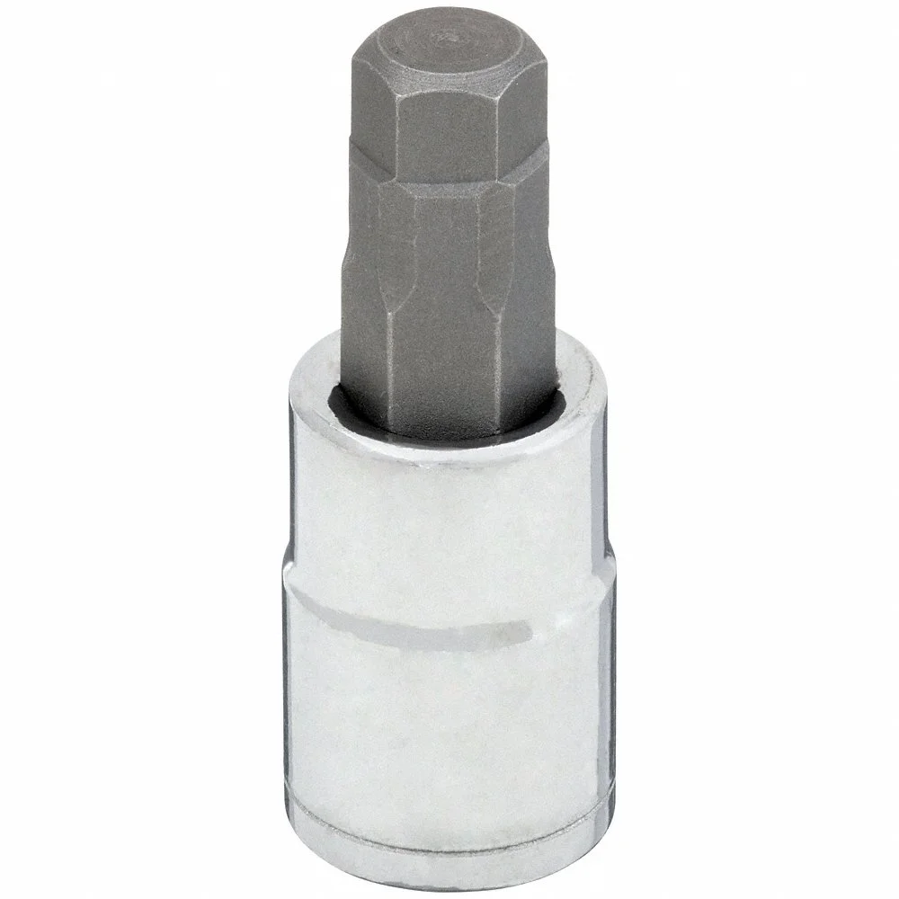 WESTWARD 54TL76 Socket Bit, 3/8 Inch Drive Size, Hex Tip, 9 mm Tip Size, 1 3/4 Inch Length, Metric | CV2AKE