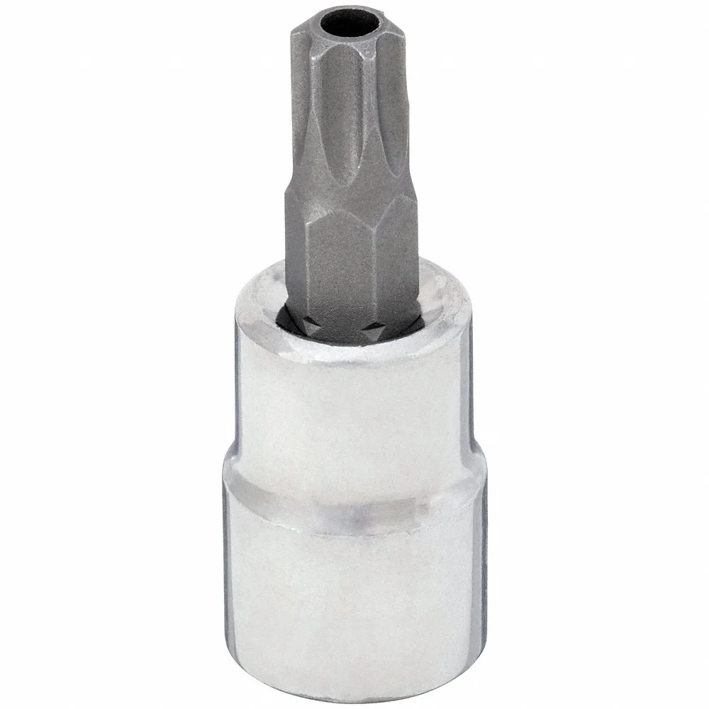 WESTWARD 54TN41 Socket Bit, 3/8 Inch Drive Size, Tamper Resistant Torx Tip, T47 Tip Size | CV2AJD