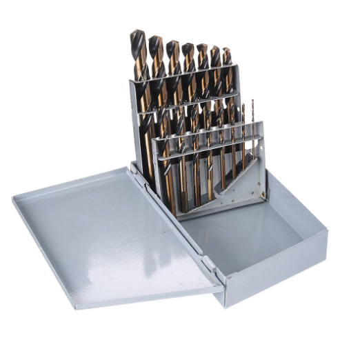 Mechanics Drill Set 15 Piece High Speed Steel 135 Deg