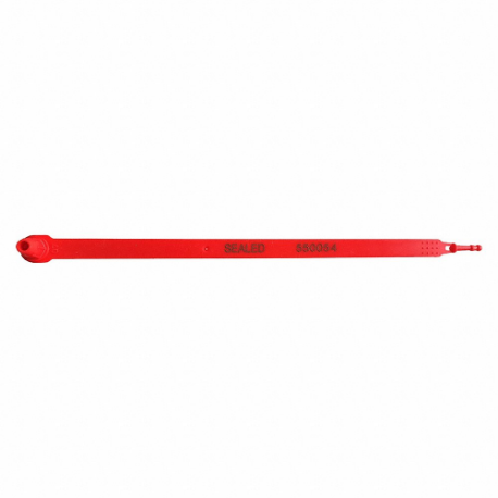 WFS USA PLTRK2-RED Strap Seals, 9 Inch Strap Length, 3/8 Inch Strap Width, Red, 50 lb Breaking Strength | CV2AWG 804GG7