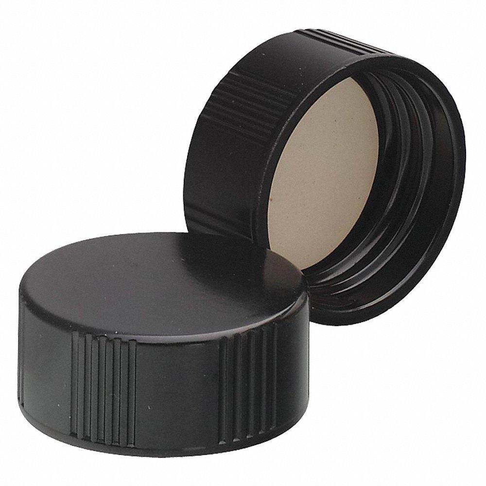 WHEATON 240418 Phenolic Cap, 24-400 mm Labware Screw Closure Size, PTFE, 100Pk | CJ2ZTM 49WE64