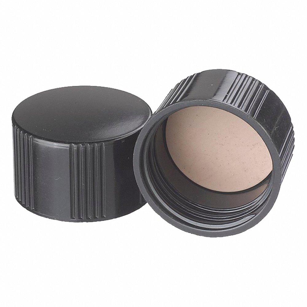 WHEATON 240480 Phenolic Cap, 33-430 mm Labware Screw Closure Size, PTFE, 100Pk | CJ2ZTT 49WE68