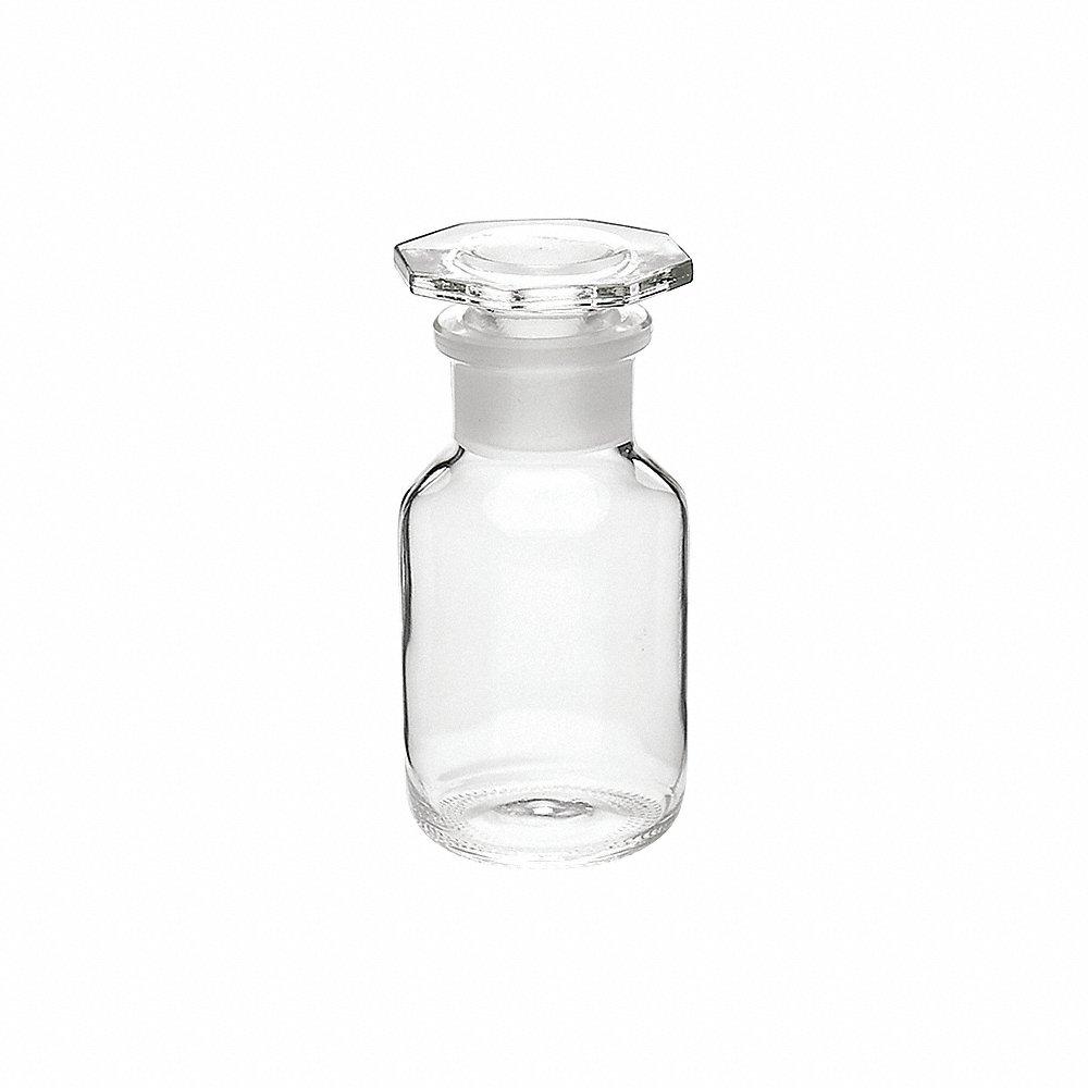 WHEATON W216015 Reagent Bottle, Type I Borosilicate Glass, Unlined, Wide, 6Pk | CJ3CUV 49WF90